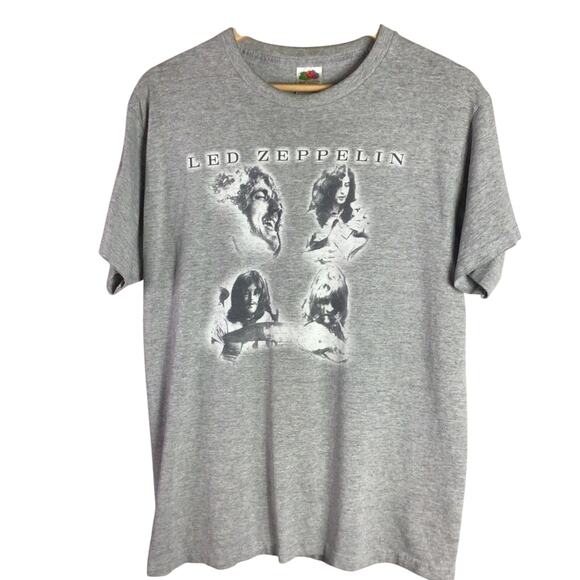 Vintage Classic LED ZEPPELIN Rock Band 2004 T Shirt Gray Large - Picture 1 of 6